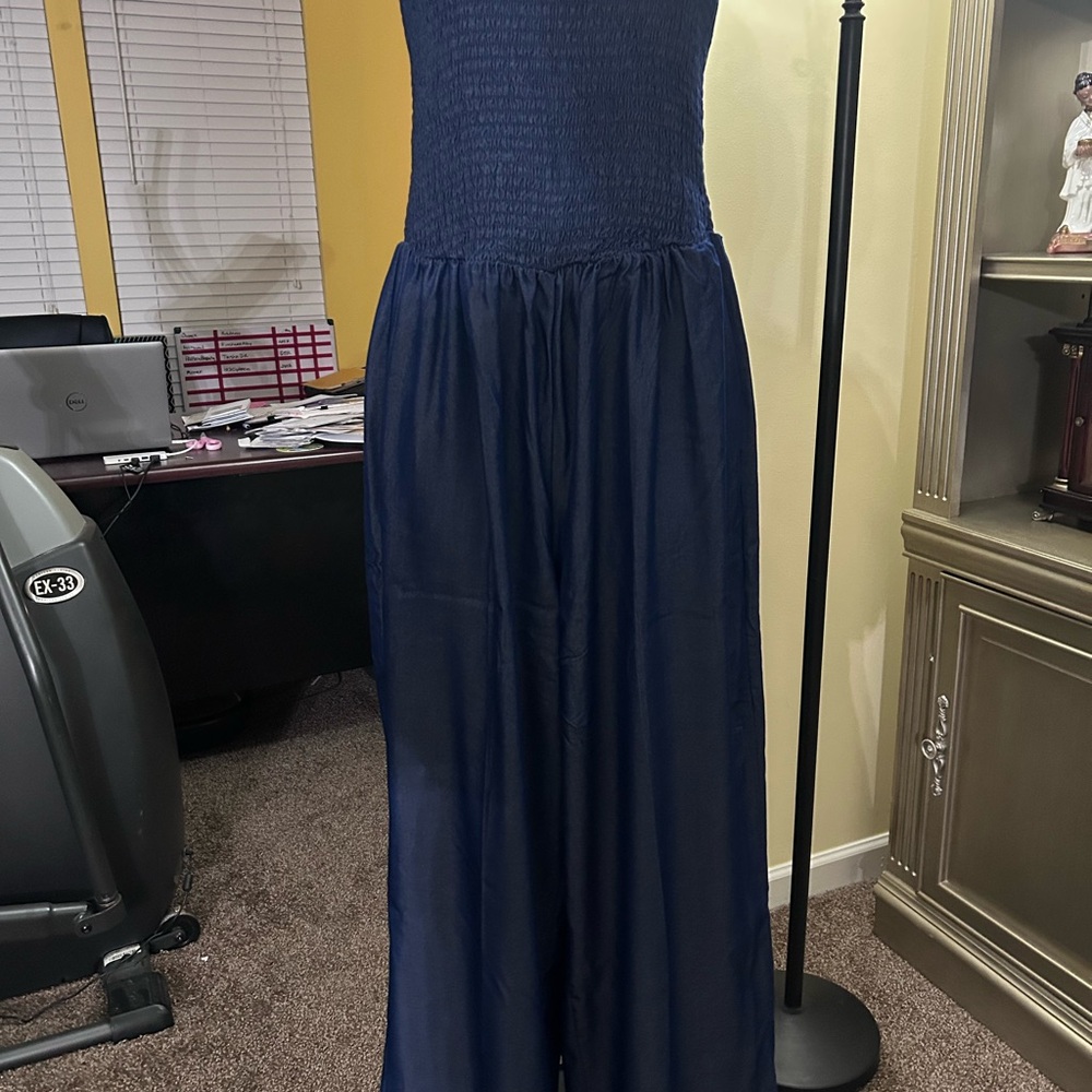Mlle Gabrielle Deep Blue Jumpsuit size L